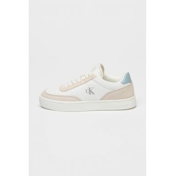 Pantofi sport cu garnituri din piele si piele intoarsa