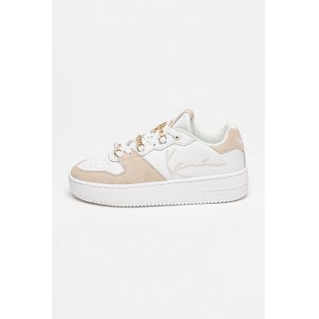 Pantofi sport cu insertii de piele intoarsa