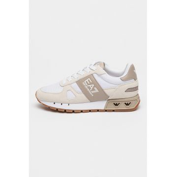 Pantofi sport cu insertii de piele intoarsa