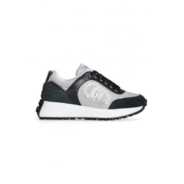 Pantofi sport cu insertii din piele intoarsa