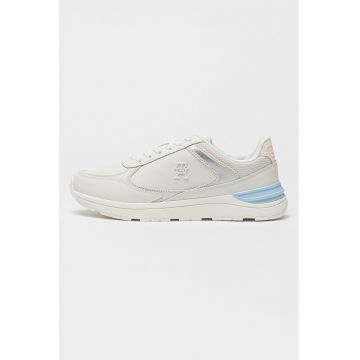 Pantofi sport de piele cu varf rotund