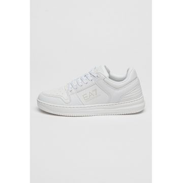 Pantofi sport de piele ecologica cu model colorblock