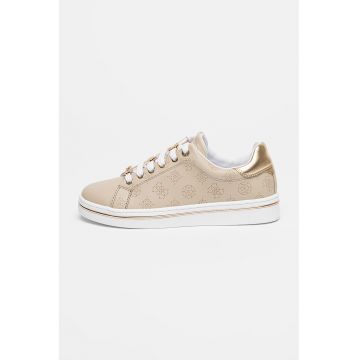 Pantofi sport de piele ecologica cu model perforat