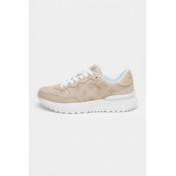 Pantofi sport de piele ecologica cu model perforat