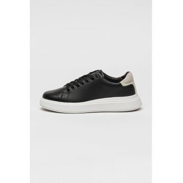 Pantofi sport din piele cu detaliu logo