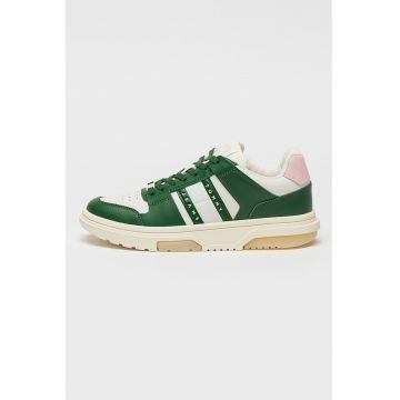 Pantofi sport din piele cu logo The Brooklyn