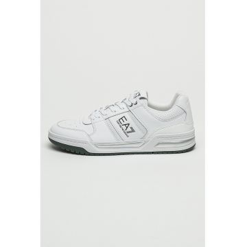 Pantofi sport din piele cu model cu perforatii