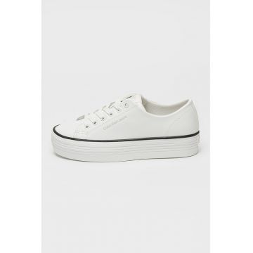 Pantofi sport din piele cu talpa flatform
