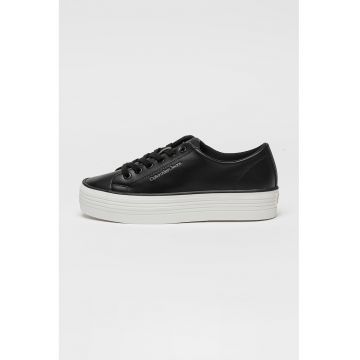 Pantofi sport din piele cu talpa flatform