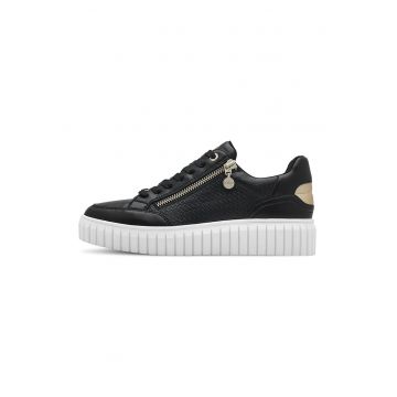 Pantofi sport din piele ecologica cu fermoar