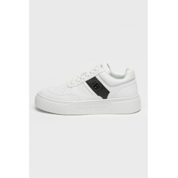 PAntofi sport din piele ecologica cu platforma