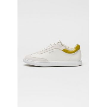 Pantofi sport din piele si garnituri din piele intoarsa
