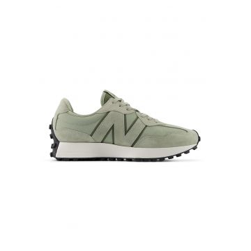 Pantofi sport din piele si material textil cu logo