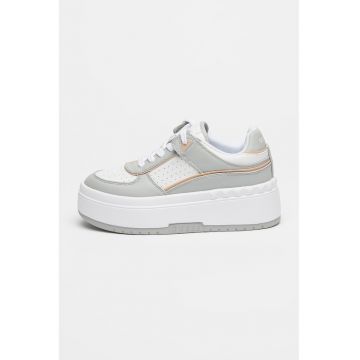 Pantofi sport flatform cu sireturi