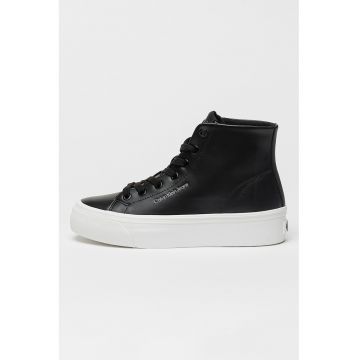 Pantofi sport high-cut din piele
