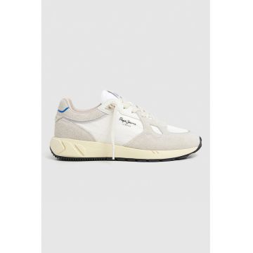 Pantofi sport low-cut cu garnituri din material sintetic