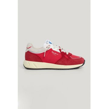 Pantofi sport low-cut cu garnituri din material sintetic