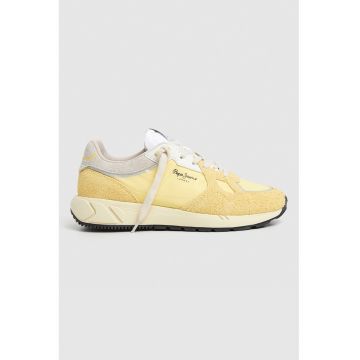 Pantofi sport low-cut cu garnituri din material sintetic
