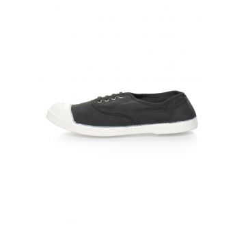 Tenisi negru stins din panza - Negru/Negru stins