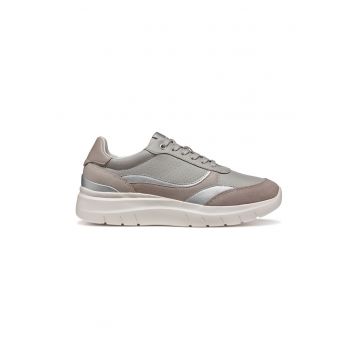 Pantofi sport cu garnituri din piele intoarsa