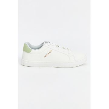 Pantofi sport de piele ecologica cu talpa plata