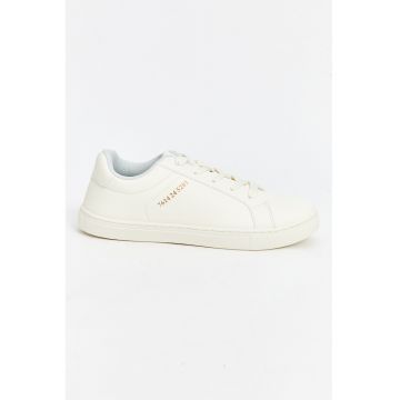 Pantofi sport de piele ecologica cu talpa plata
