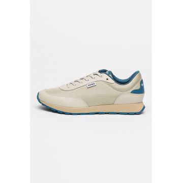Pantofi sport din material textil cu insertii din piele ecologica Icelin