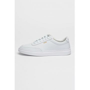Pantofi sport din piele cu detaliu cu logo discret