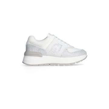 Pantofi sport din piele cu strasuri