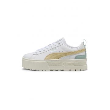 Pantofi sport flatform cu insertii din piele intoarsa Mayze