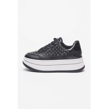 Pantofi sport flatform din piele Hayes