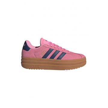 Pantofi sport flatform din piele intoarsa Court Bold
