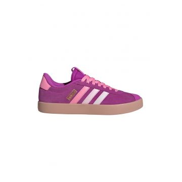 Pantofi sport VL Court 3.0 din piele cu garnituri din piele intoarsa - Roz pastel/Roz fandango/Caramel