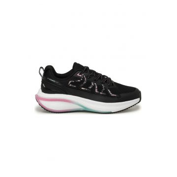Pantofi sport wedge cu insertii de plasa