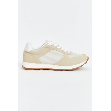 Pantofi sport wedge cu model in doua nuante