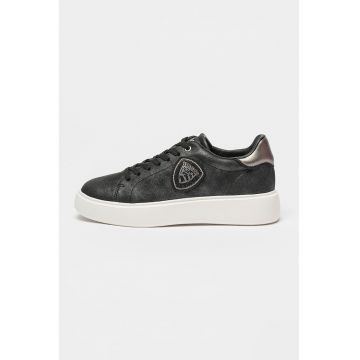 Pantofi sport cu aspect stralucitor
