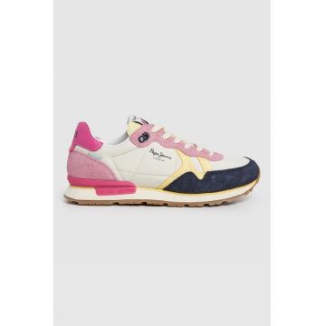 Pantofi sport cu garnituri din piele intoarsa