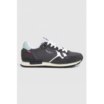 Pantofi sport cu garnituri din piele intoarsa