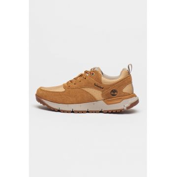 Pantofi sport cu insertii de piele intoarsa