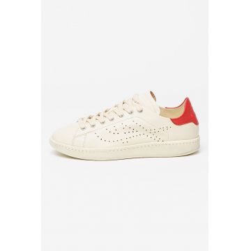 Pantofi sport de piele cu detaliu perforat
