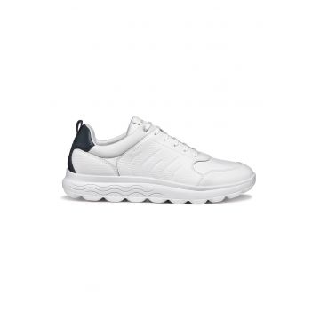 Pantofi sport de piele cu insertii de material textil