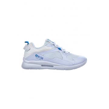 Pantofi sport de piele ecologica si material textil
