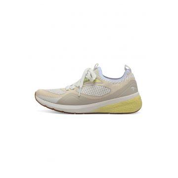 Pantofi sport de piele ecologica si material textil