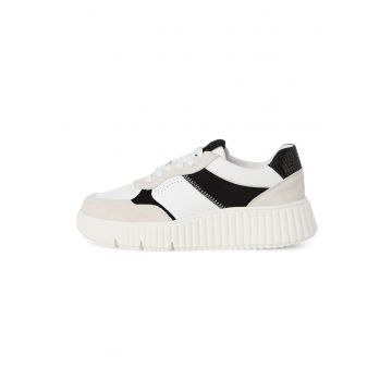 Pantofi sport de piele ecologica si piele intoarsa
