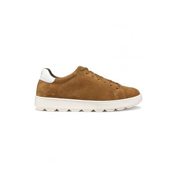 Pantofi sport de piele intoarsa cu insertii de piele