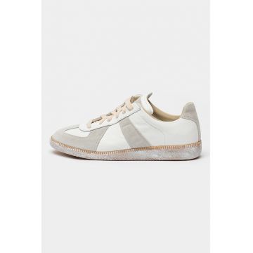 Pantofi sport de piele si piele intoarsa