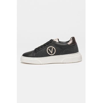 Pantofi sport din piele cu detaliu logo