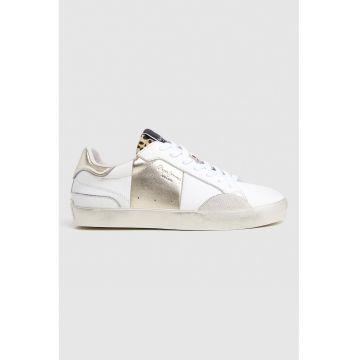 Pantofi sport din piele cu logo