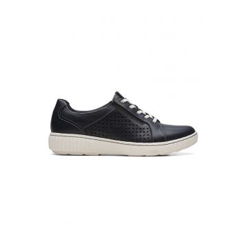 Pantofi sport din piele cu model cu perforatii Caroline Ella