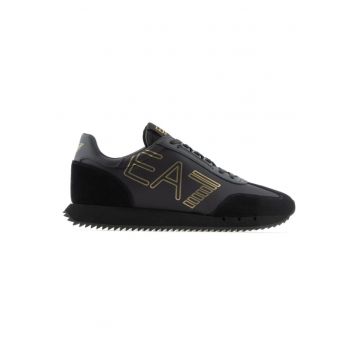 Pantofi sport  pentru Barbati - black white vintage - X8X101-XK257-M701 - Negru